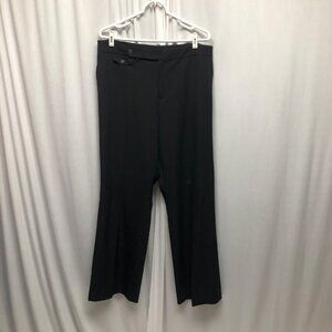 Lauren Ralph Lauren Black Trousers Womens Size 14W Middleburg Pants Office NEW